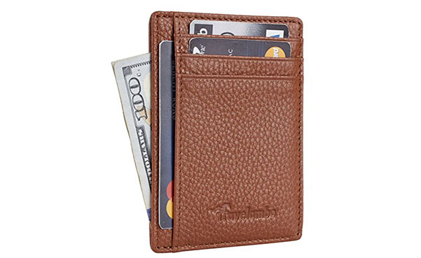 Travelambo RFID Blocking Leather Slim Wallet
