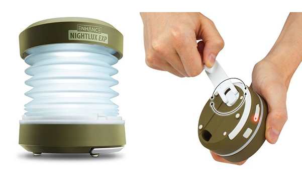 Collapsible Hand Crank USB LED Camping Lantern