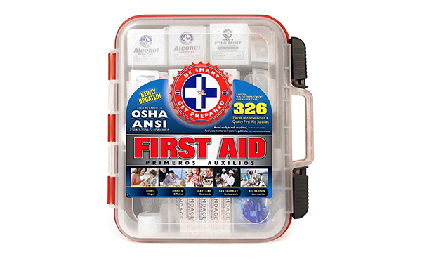 First Aid Kit Hard Red Case