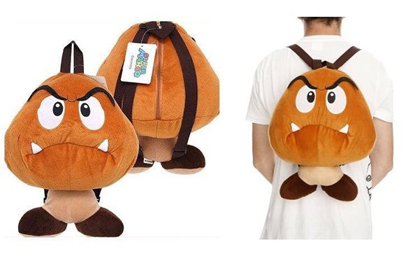 Super Mario Goomba Plush Backpack