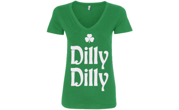Dilly Dilly St. Patrick's Day Women's V-Neck T-Shirt