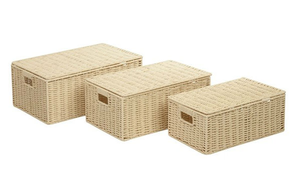 Honey-Can-Do Paper Cord Baskets-3 Piece Set