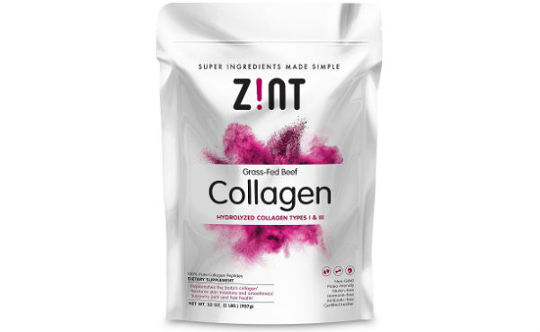 Zint Premium Collagen Peptides Grass-Fed Non-GMO Paleo-Friendly Hydrolyzed Protein
