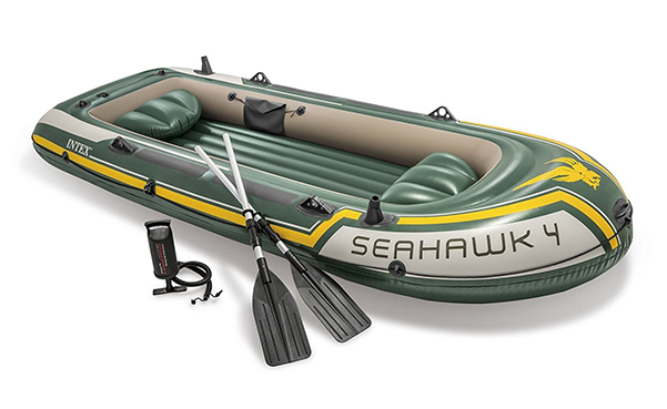 Intex Seahawk 4-Person Inflatable Boat Set