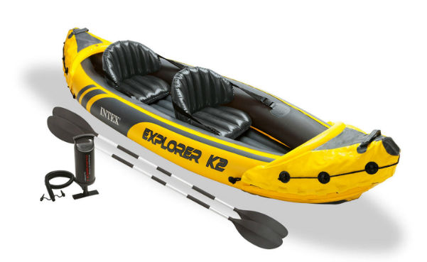 Intex Explorer K2 Yellow 2 Person Inflatable Kayak