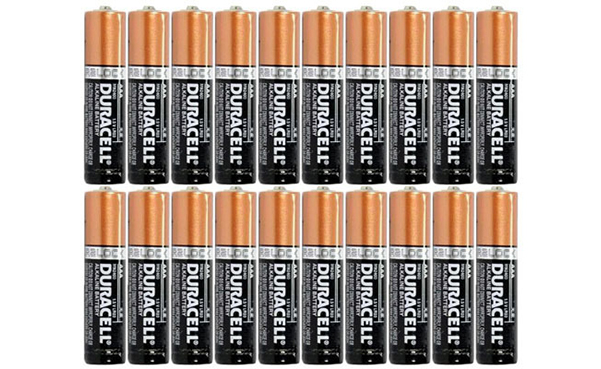 20-Pack Duracell Alkaline AAA Batteries