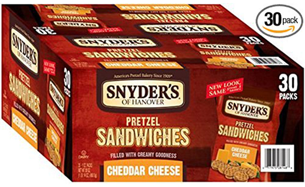 Snyder's of Hanover Pretzel Sandwiches, 30 Count