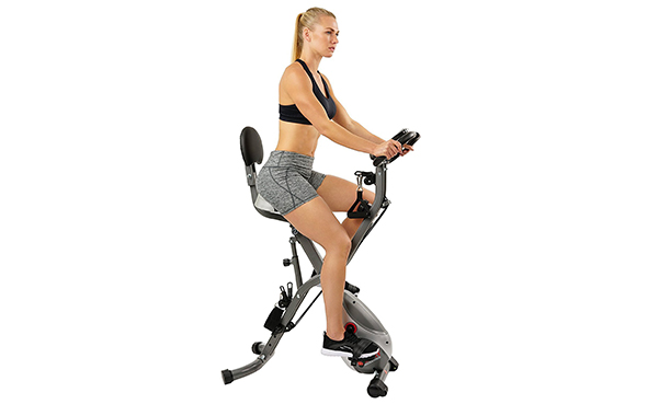 Sunny Health & Fitness Foldable Upright Exercise Bike