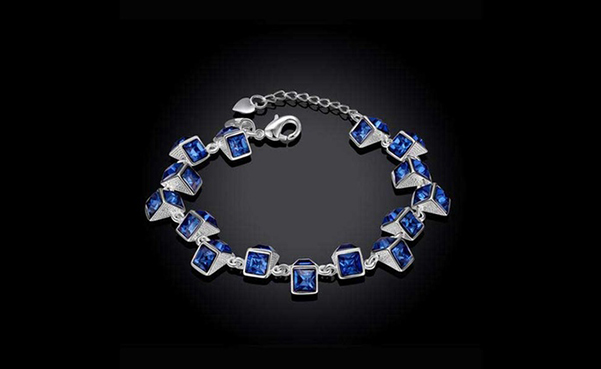 Dangling Blue Swarovski Bracelet