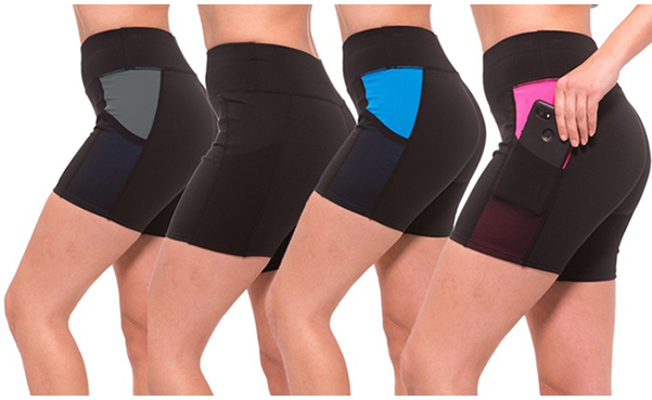 Women's Workout Activewear Shorts (4-Pack)