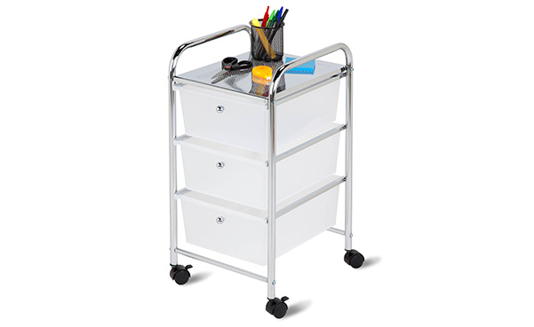Honey-Can-Do 3 Drawer Rolling Storage Cart