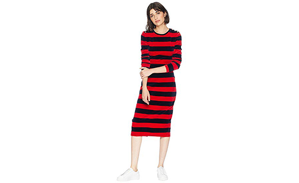 Juicy Couture Track Fitted Midi Dress