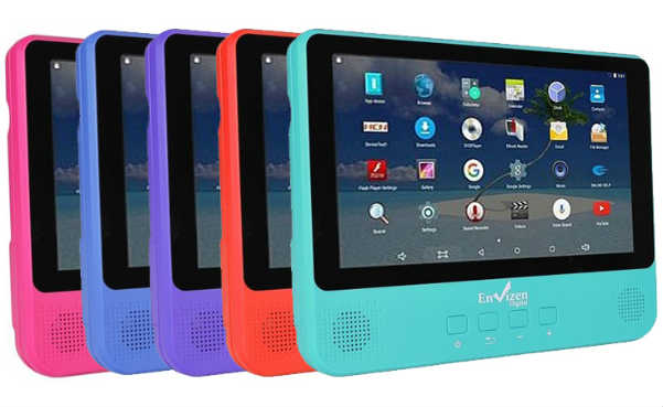 Envizen Tablet with Built-In Portable DVD Player