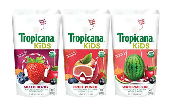 Tropicana Kids Organic Juice Drink Pouches