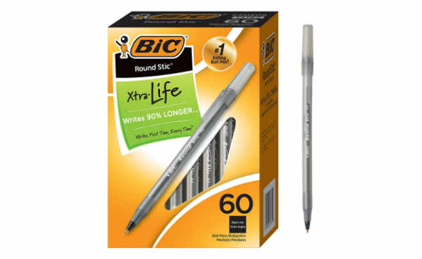 BIC Round Stic Xtra Life Ballpoint Pen Medium Point (1
