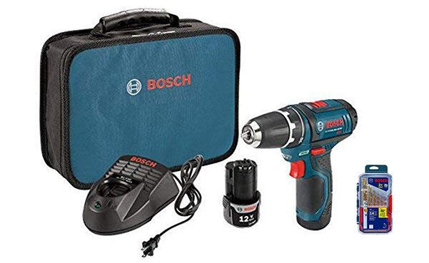 Bosch Drill Driver Kit with Titanium Drill Bit Set