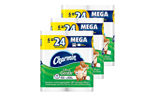Charmin Ultra Gentle Toilet Paper Mega Rolls, 18 Count