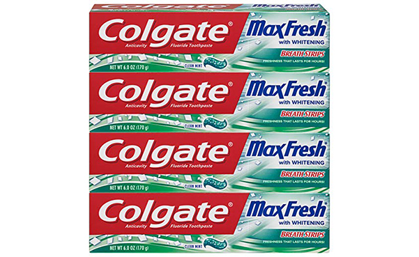 Colgate 6 Ounce Whitening Toothpaste, 4 Count