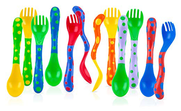 Nuby Spoons and Forks , 4 Count