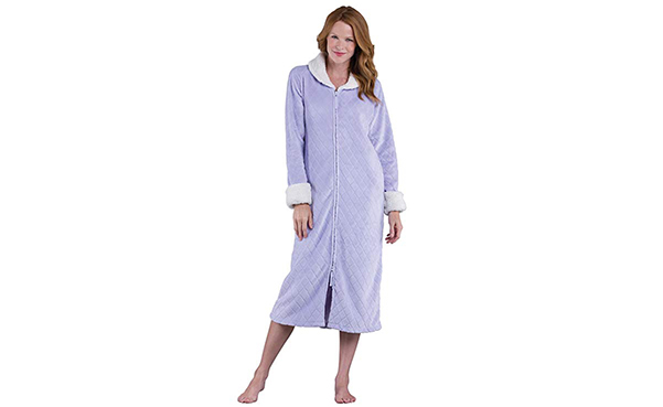 PajamaGram Fleece Zip Up Robe