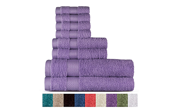 Welhome Cotton 8 Piece Towel Set