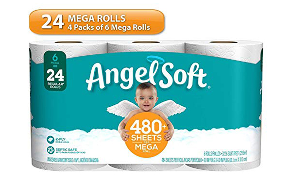 Angel Soft Toilet Paper, 24 Count