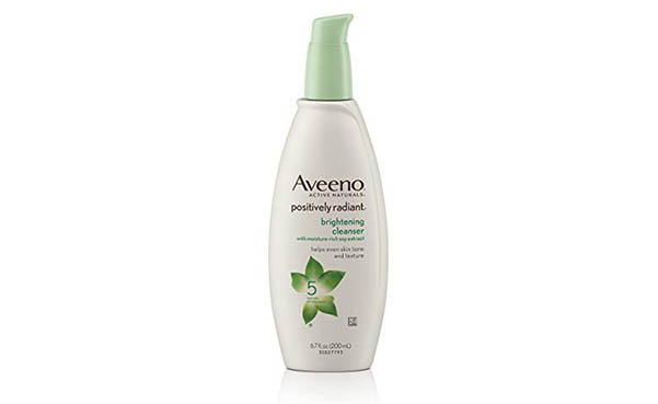 Aveeno Brightening Facial Cleanser for Sensitive Skin
