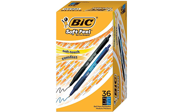 BIC Soft Feel Retractable Ballpoint Pen, 36-Count