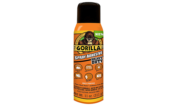 Gorilla 11oz Clear Spray Adhesive