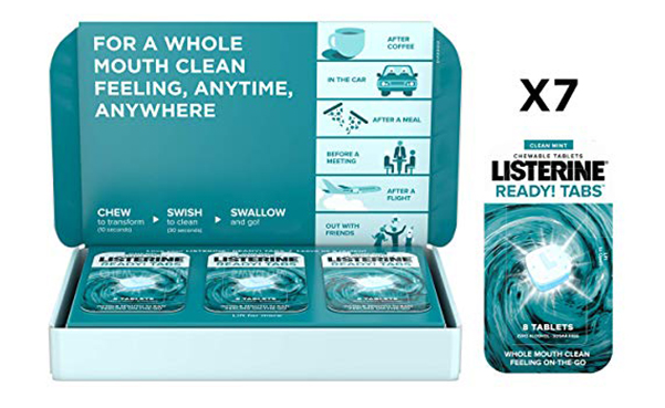 Listerine Ready! Tabs Chewable Tablets, 56 Count