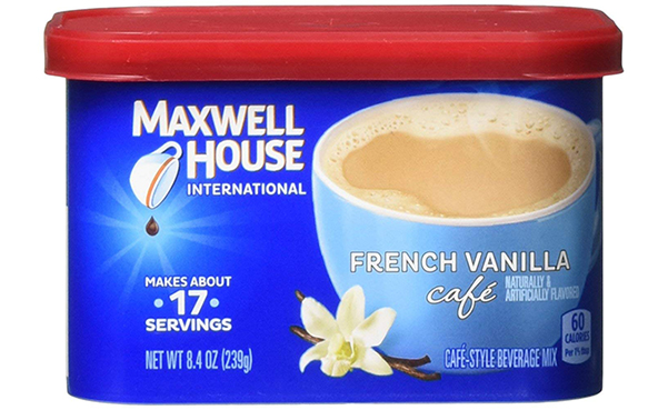 Maxwell House French Vanilla Cafe Beverage Mix, 4 Count