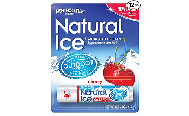 Natural Ice Cherry SPF 15 Lip Balm, Pack of 12