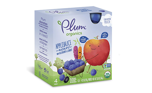 Plum Organics Mashups Kids Applesauce, Pack of 6