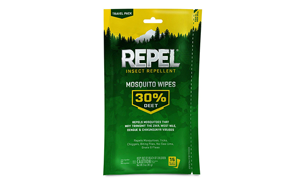 REPEL Mosquito Repellent Wipes, Pack of 6