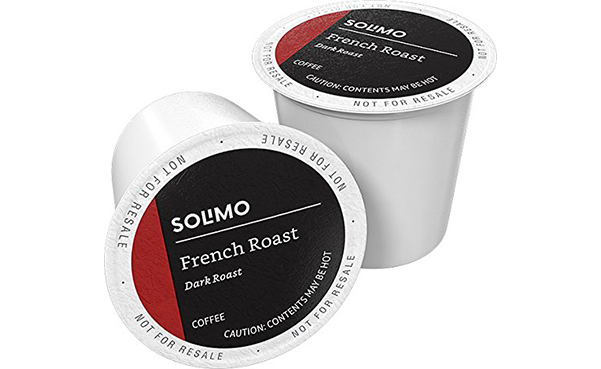 Solimo French Roast Coffee Pods, 100 Count