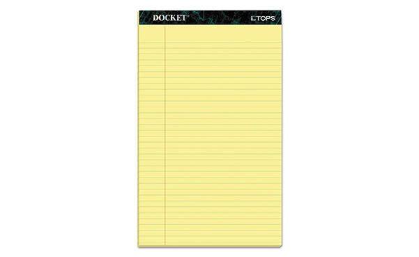 TOPS Docket Writing Pads, 12 Pack