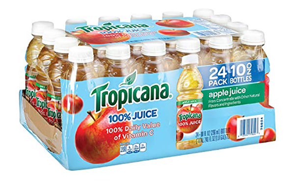 Tropicana Apple Juice, 24 Count