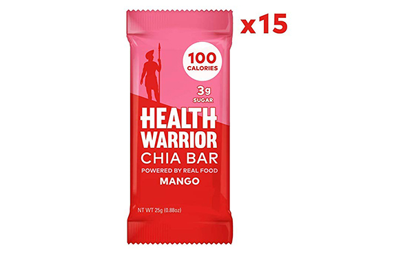 HEALTH WARRIOR Mango Chia Bars, 15 Count