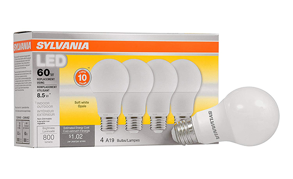 SYLVANIA 8.5W LED Light Bulb, 4 Pack