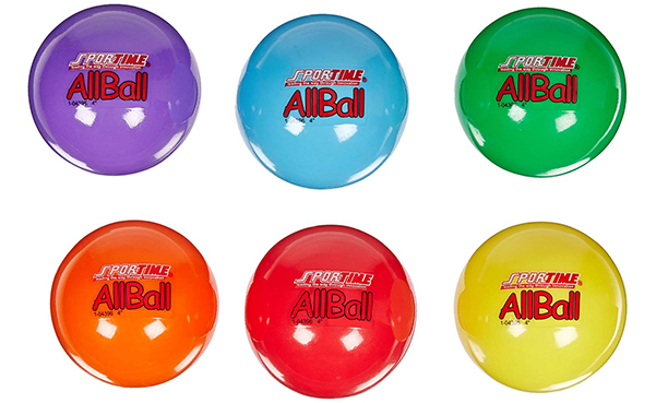 Sportime Multi-Purpose Inflatable All-Balls, Set of 6