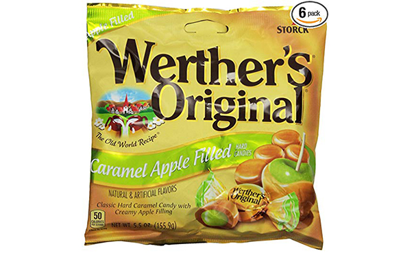 WERTHER'S ORIGINAL Caramel Apple Candy, Pack of 6