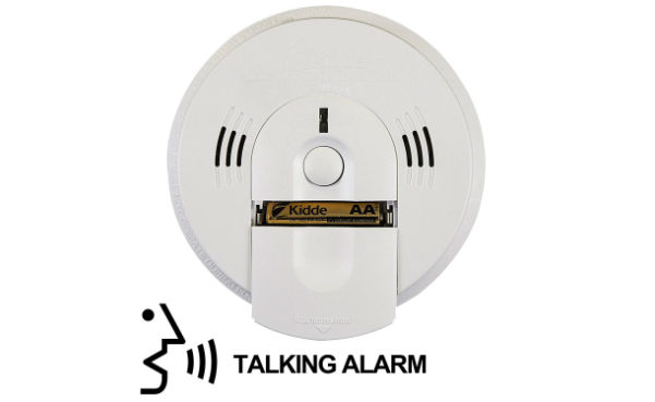Kidde 21026043 Battery-Operated(Not Hardwired) Combination SmokeCarbon Monoxide Alarm with Voice Warning KN-COSM-BA