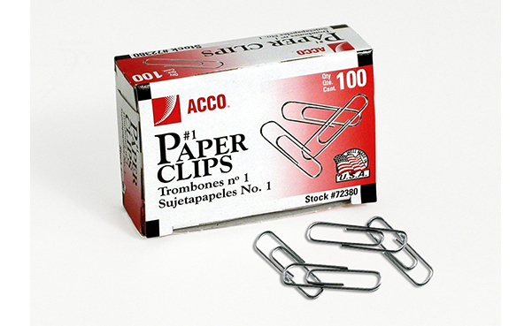 ACCO Paper Clips, 10 Boxes