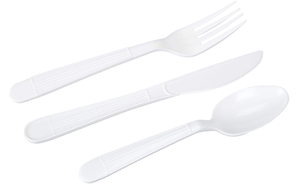 AmazonBasics Plastic Cutlery Kits, 500-Pack