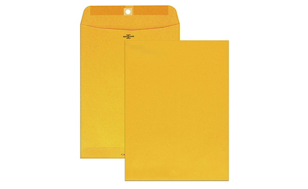 Columbian Clasp Envelopes, 9 x 12 Inches, 100 Per Box