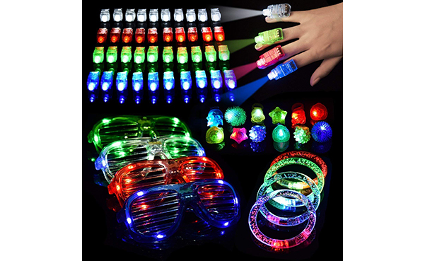 LED Light Up Toys Glow in The Dark, 60 Pieces