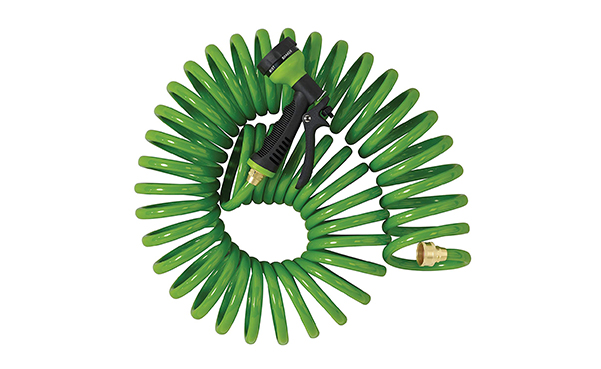 Orbit 25-Foot Coil Hose with Nozzle