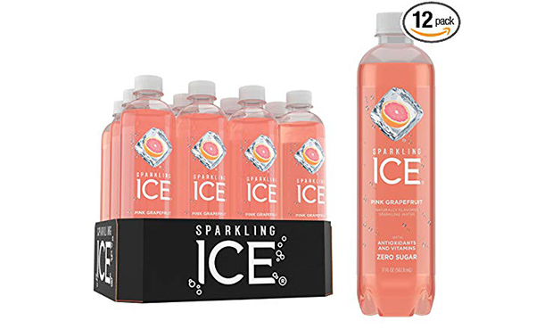 Sparkling Ice Pink Grapefruit Sparkling Water, Pack of 12