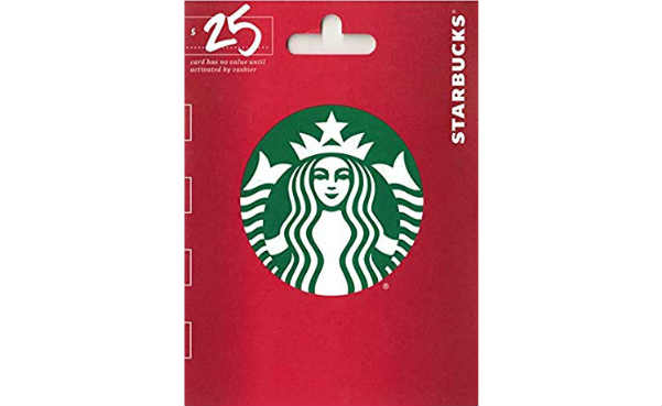 Starbucks $25 gift card