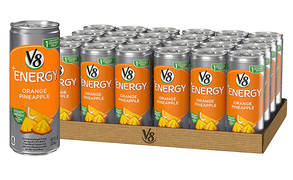 V8 +Energy Orange Pineapple Juice Drink, Pack of 24
